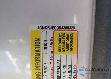 2011 Chevrolet Traverse 2Lt z USA, uszkodzony, nr VIN 1GNKRJED3BJ388328